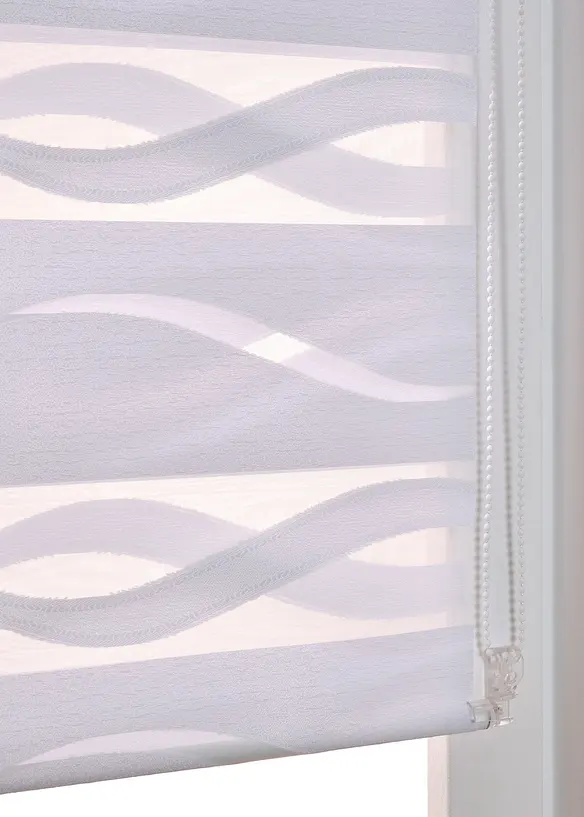 Bonprix Jacquard Doppelrollo Zweifarbig