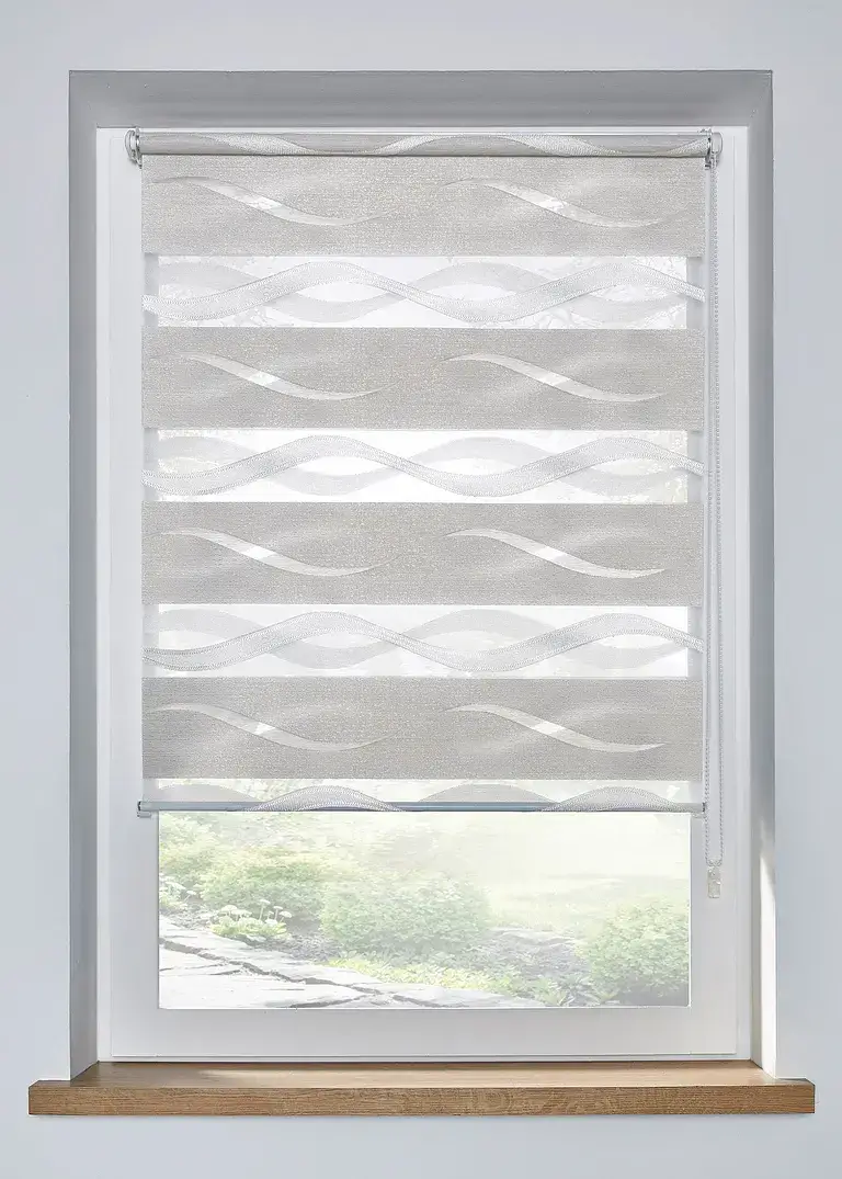 bonprix Jacquard Doppelrollo zweifarbig