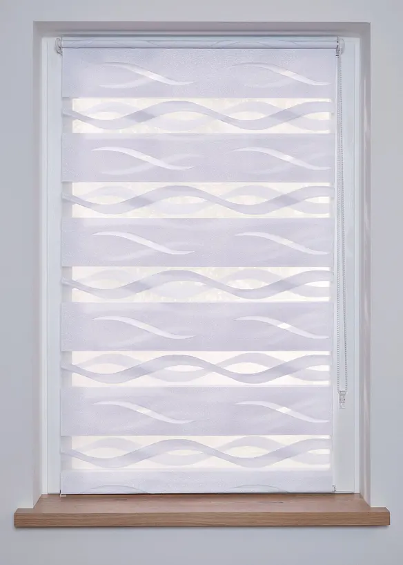 bonprix Jacquard Doppelrollo zweifarbig