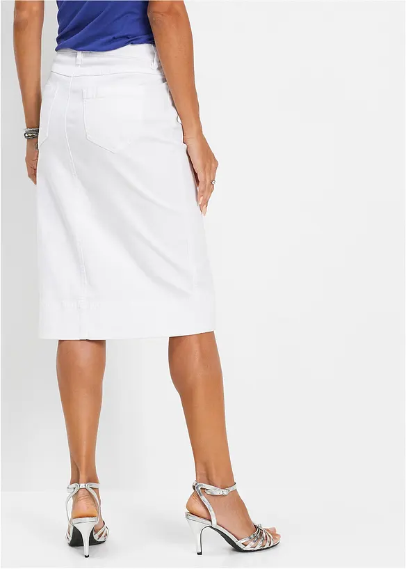 Bonprix Jeansrock Mit Knöpfen