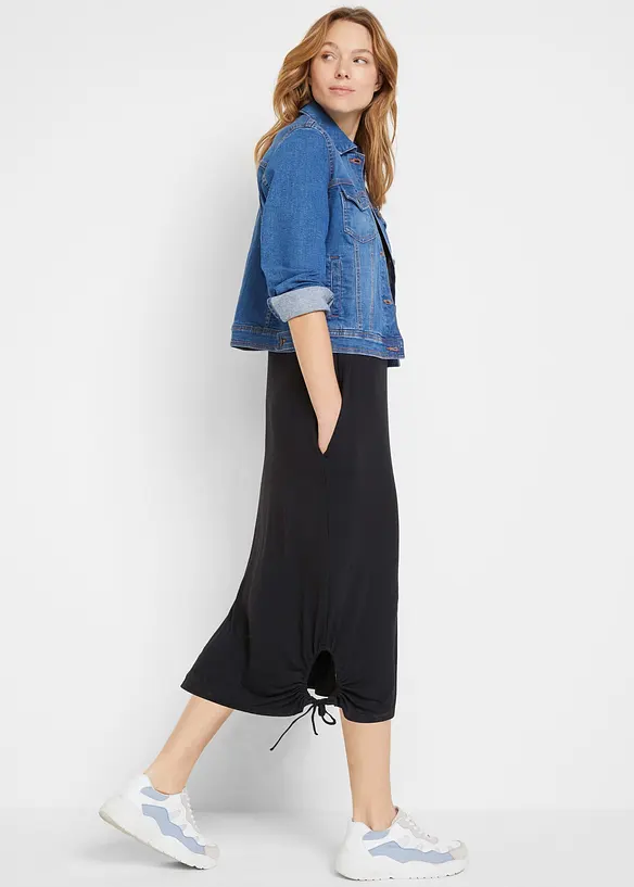 Bonprix Jerseykleid Aus Fließender Viskose