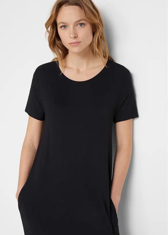 Bonprix Jerseykleid Aus Fließender Viskose