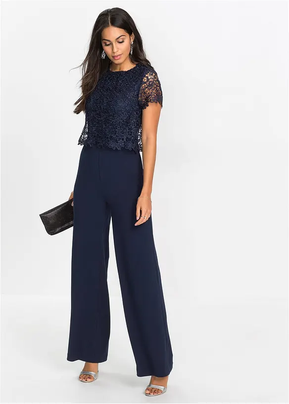 Bonprix Jumpsuit Mit Spitze