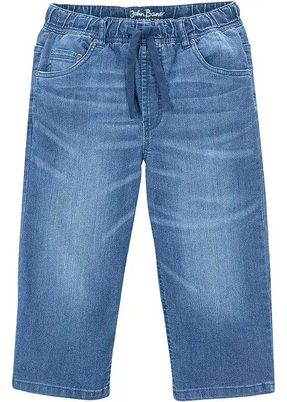 bonprix Jungen Schlupf-Jeans-Longbermuda, Slim Fit
