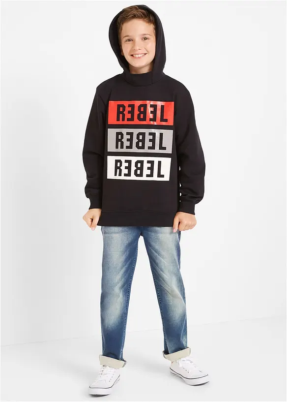 Bonprix Jungen Sweat-Jeans, Regular Fit