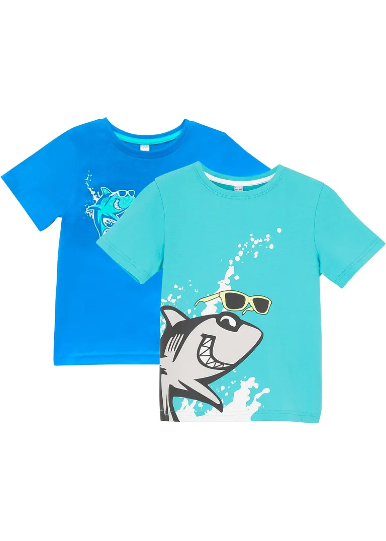 bonprix Jungen T-Shirt aus Bio Baumwolle (2er Pack)