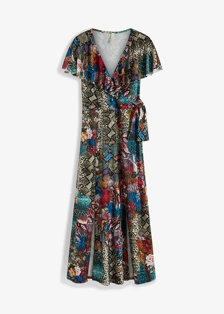 bonprix Langes Kleid mit raffiniertem Druck