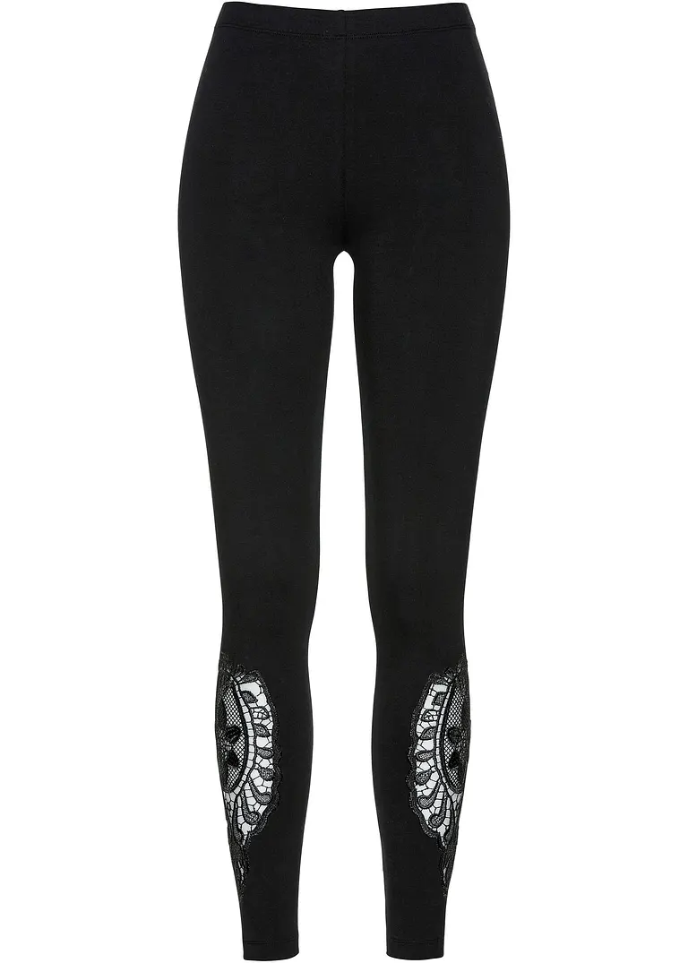bonprix Leggings mit Spitze