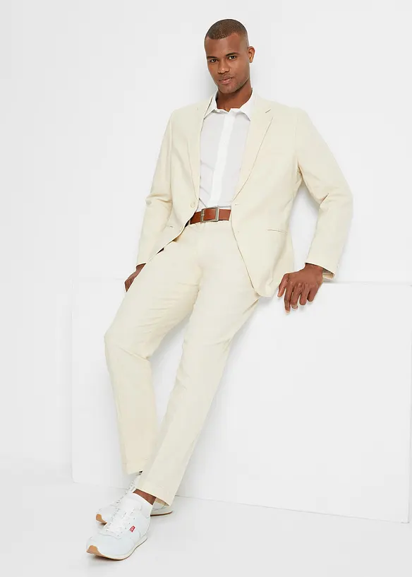 Bonprix Leinen-Mix Anzug (2-tlg.Set): Sakko Und Hose