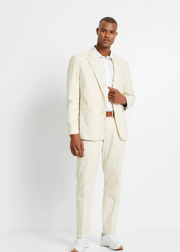 Bonprix Leinen-Mix Anzug (2-tlg.Set): Sakko Und Hose