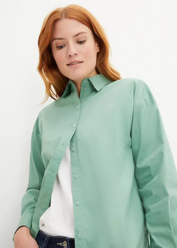 Bonprix Lockere Bluse Mit Knopfleiste