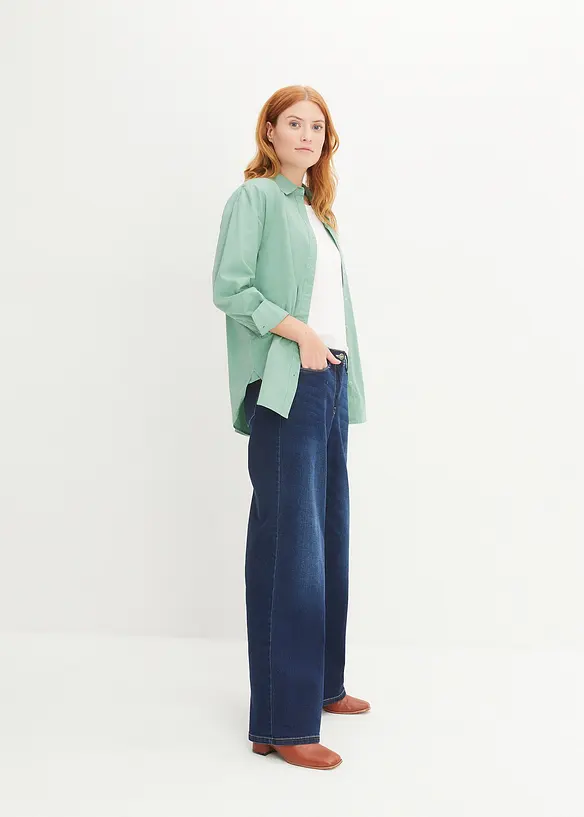 Bonprix Lockere Bluse Mit Knopfleiste
