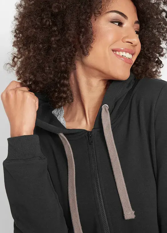 Bonprix Long-Sweatjacke