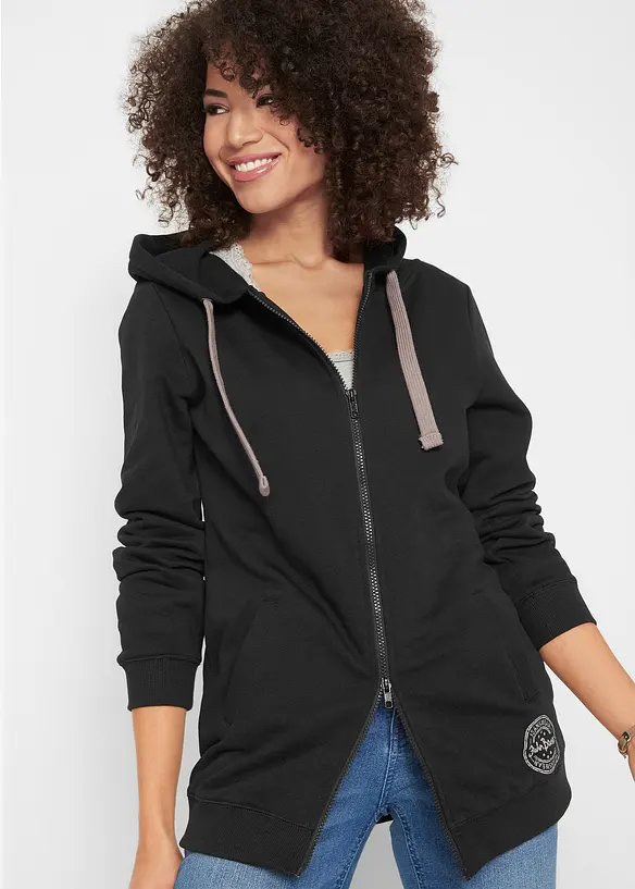 Bonprix Long-Sweatjacke