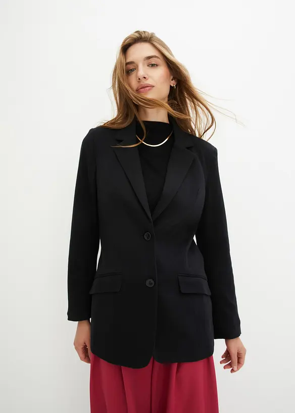 Bonprix Longblazer Aus Baumwoll-Jersey