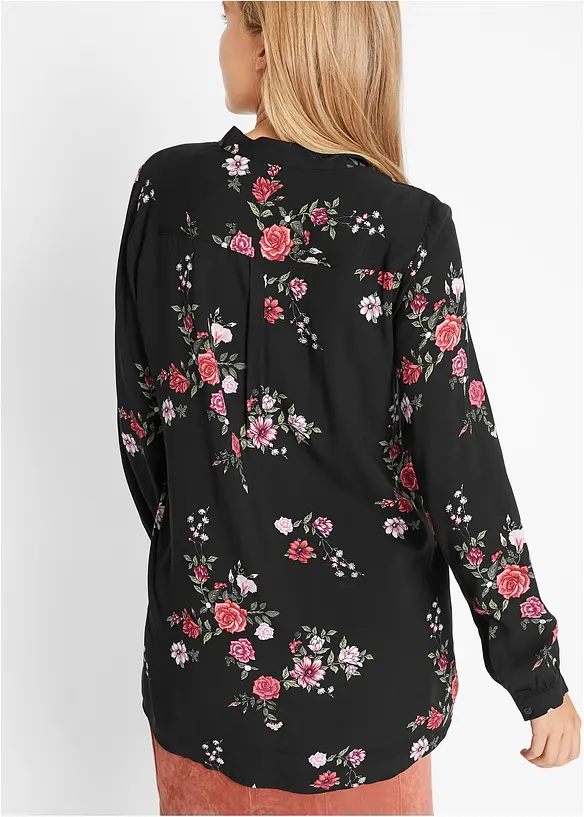 Bonprix Longbluse, Langarm, Weit Geschnitten