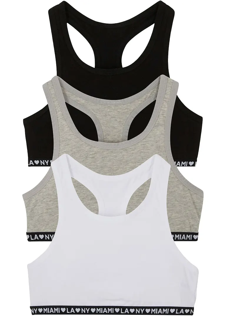 Bonprix Mädchen Bustier (3er Pack)