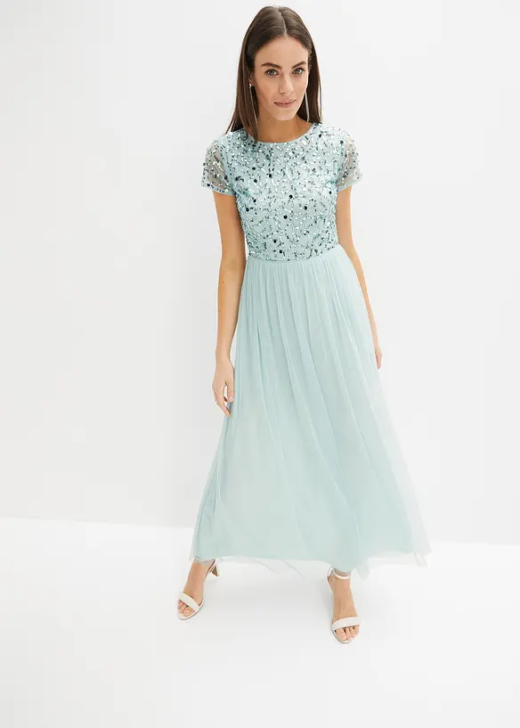 Bonprix Maxikleid Mit Pailletten