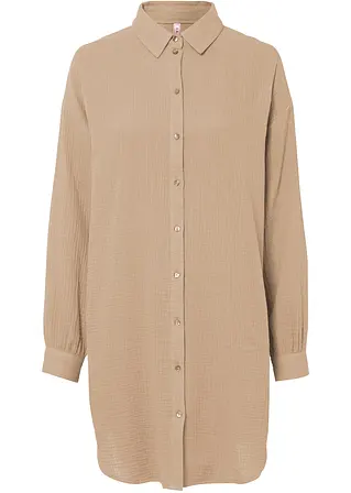 bonprix Oversize Musselin-Longbluse