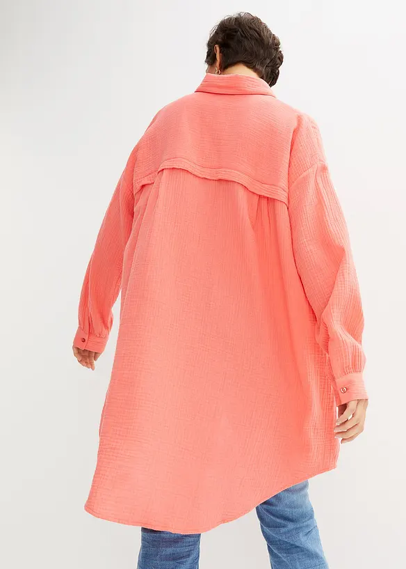 Bonprix Oversize Musselin-Longbluse