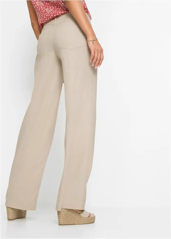Bonprix Palazzo-Leinenhose