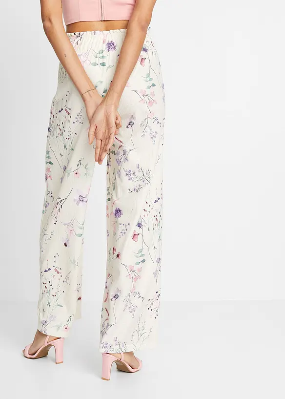 Bonprix Plisséhose Mit Blumendruck