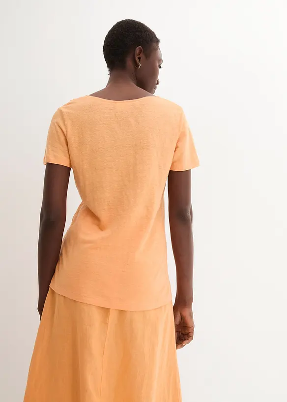 Bonprix PREMIUM Shirt Aus Reinem Leinen Mit Spitze