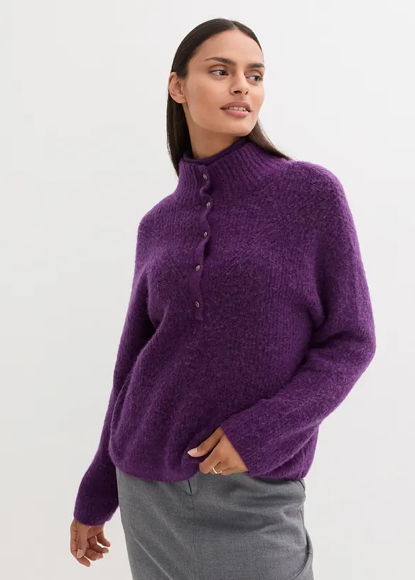 Bonprix PREMIUM Wollpullover Mit Alpaka