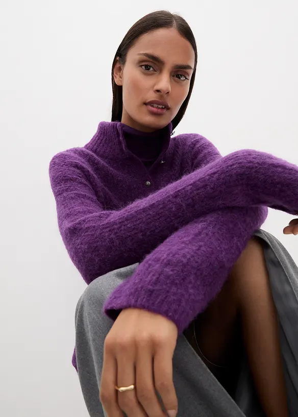 Bonprix PREMIUM Wollpullover Mit Alpaka