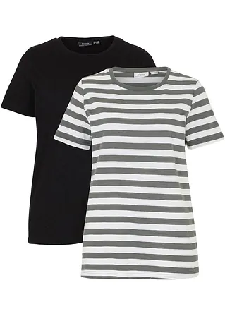 bonprix Rundhals-T-Shirt (2er Pack)