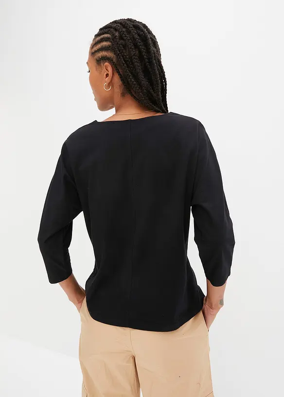 Bonprix Shirt Aus Bio-Baumwolle, 3/4 Arm