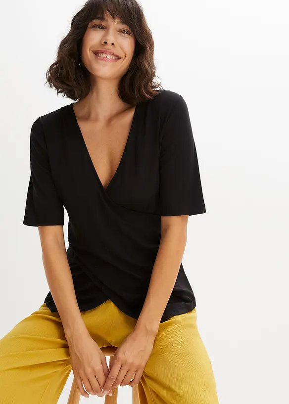 Bonprix Shirt In Wickeloptik