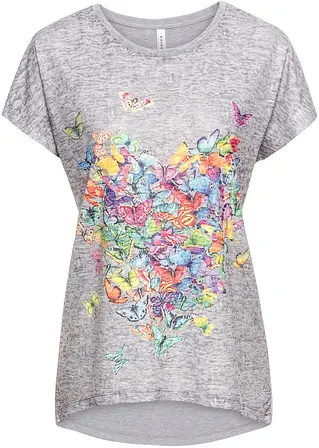 bonprix Shirt mit Schmetterlingsdruck