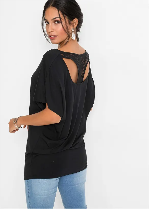 Bonprix Shirt Mit Spitze Am Rücken