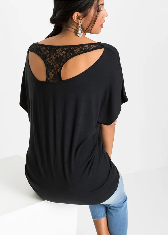 Bonprix Shirt Mit Spitze Am Rücken