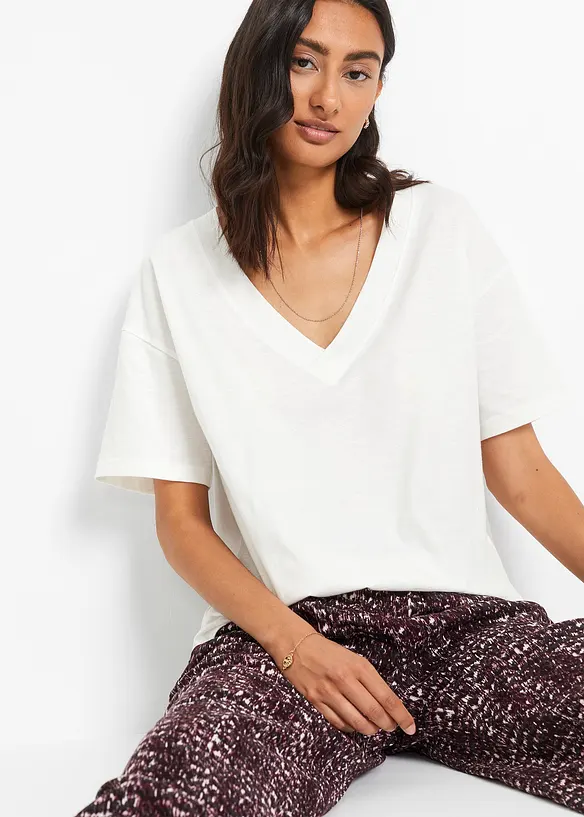 Bonprix Shirt Mit Tiefem V-Ausschnitt