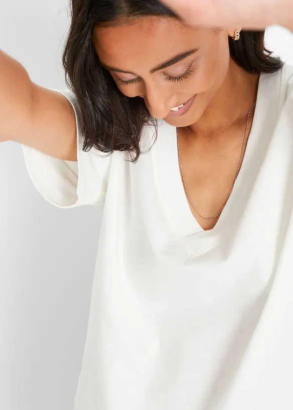 Bonprix Shirt Mit Tiefem V-Ausschnitt