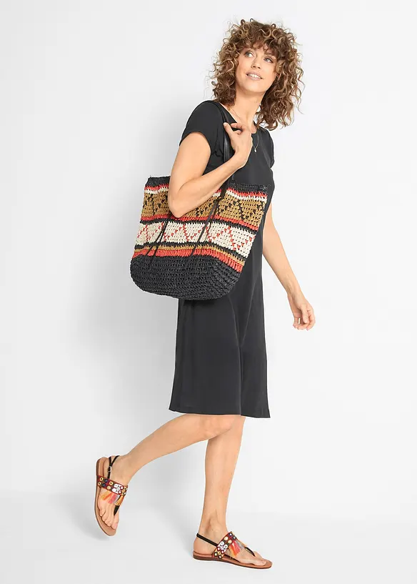 Bonprix Shirtkleid Aus Bio-Baumwolle, Kurzarm