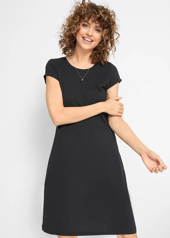 Bonprix Shirtkleid Aus Bio-Baumwolle, Kurzarm
