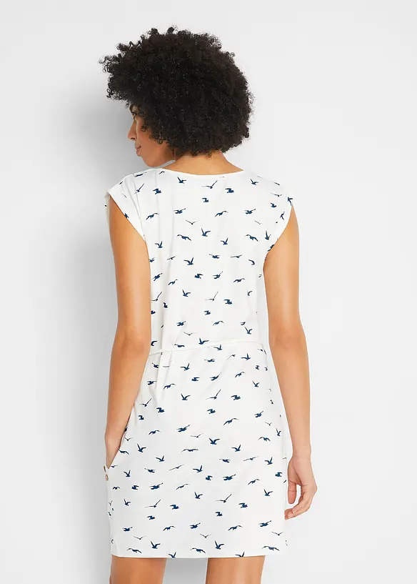 Bonprix Shirtkleid Mit Flügelärmeln Und Druck