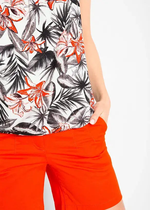 Bonprix Shirttop Mit Blumendruck