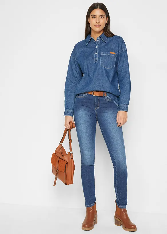 Bonprix Skinny Jeans Mid Waist, Stretch
