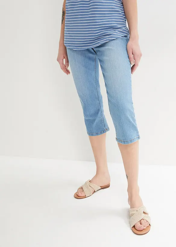 Bonprix Slim Jeans, Mid Waist, Capri