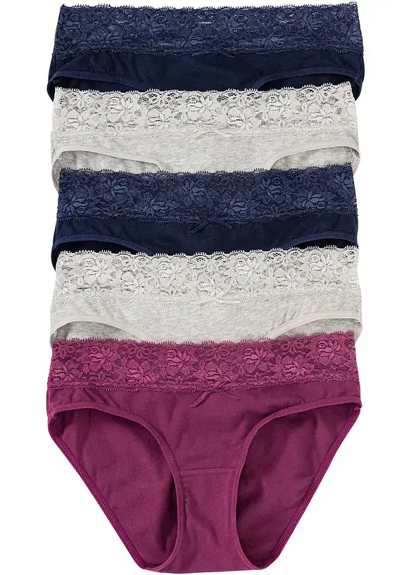 Bonprix Slip Mit Spitze (5er Pack)