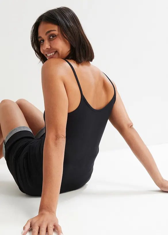 Bonprix Spaghetti-Top Aus Bio-Baumwolle (2er Pack)