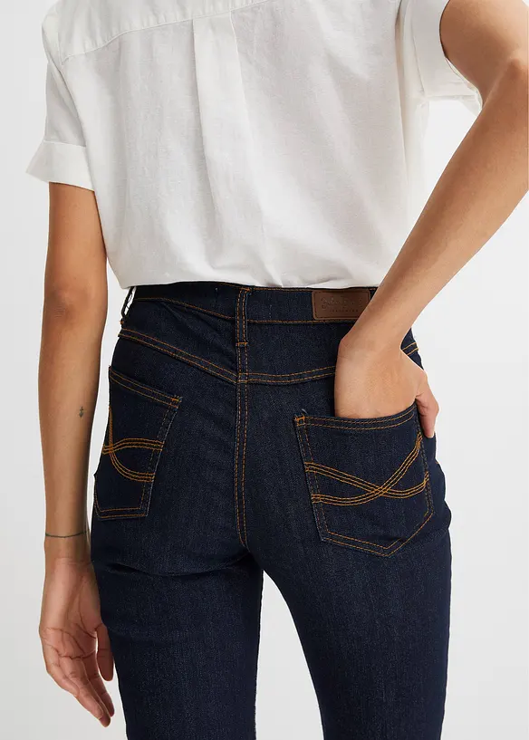 Bonprix Straight Jeans High Waist, Stretch