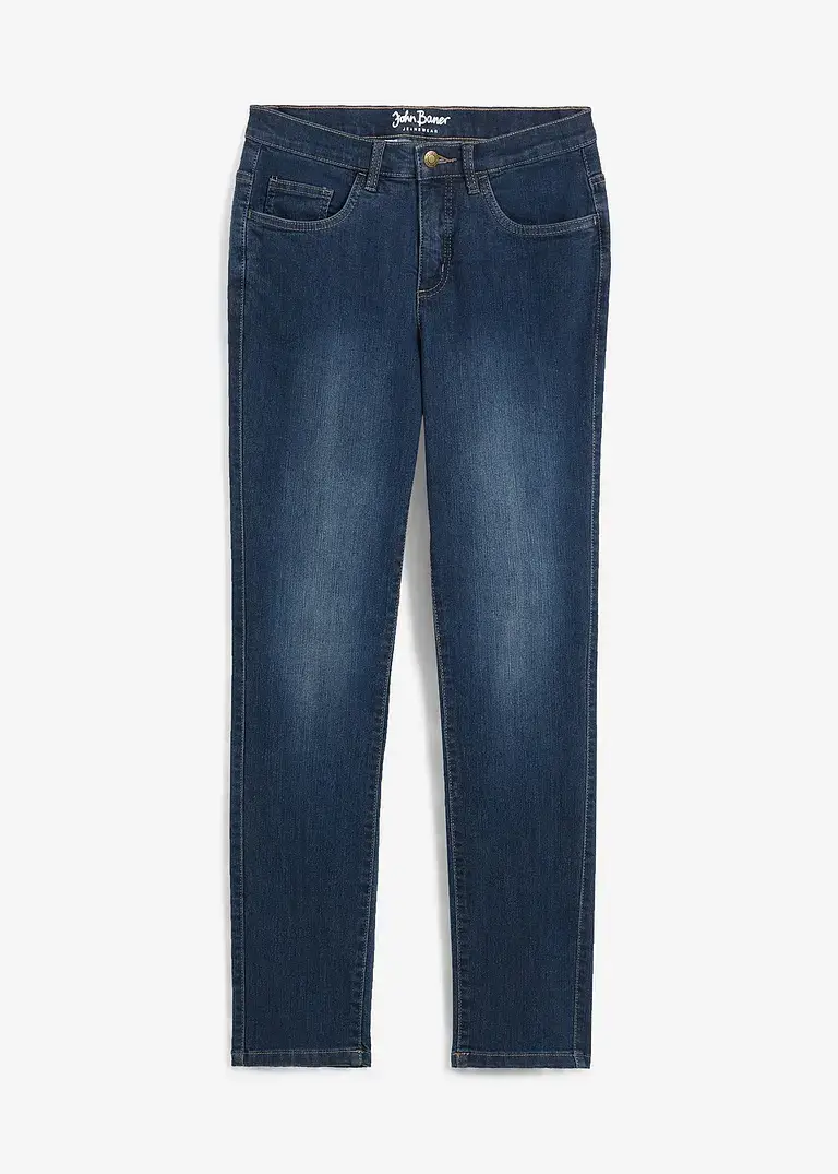 bonprix Straight Jeans Mid Waist, Stretch