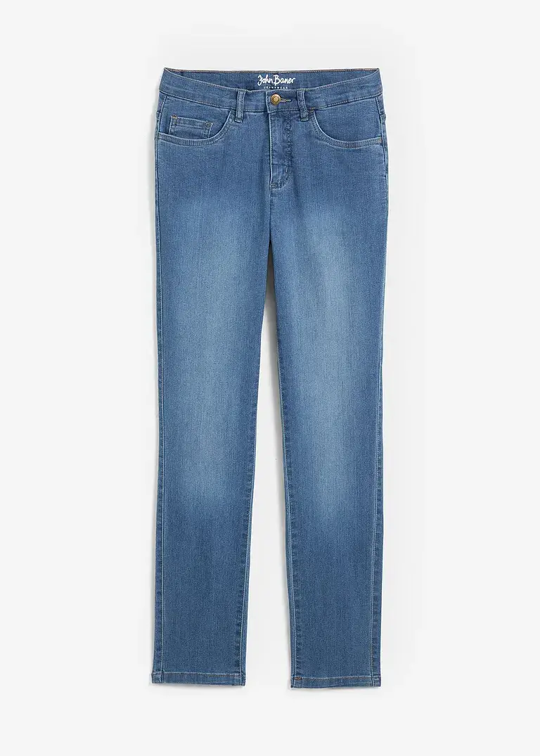 bonprix Straight Jeans Mid Waist, Stretch