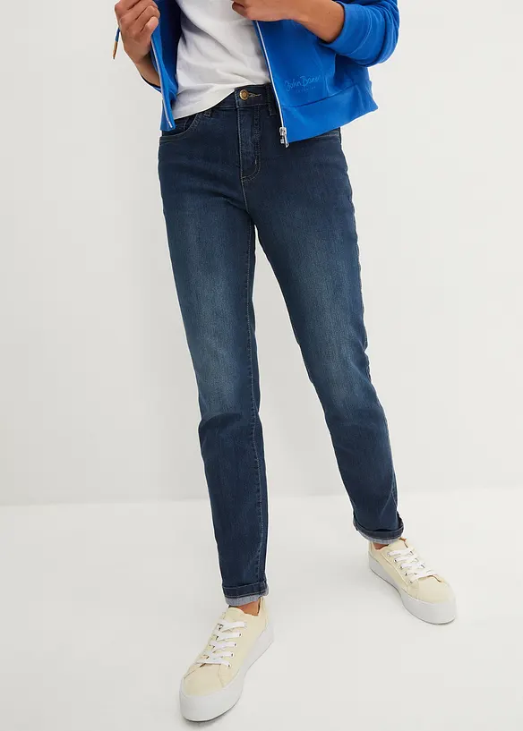 Bonprix Straight Jeans Mid Waist, Stretch