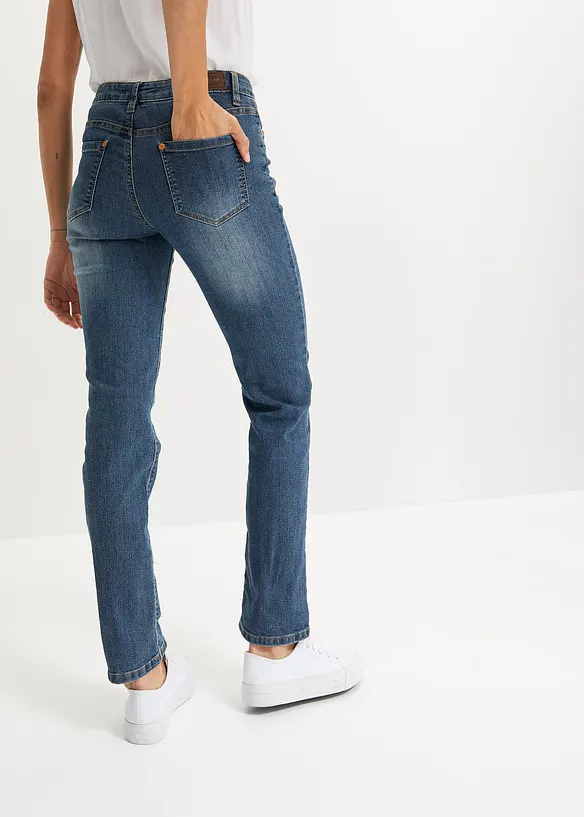 Bonprix Straight Jeans Mid Waist, Stretch